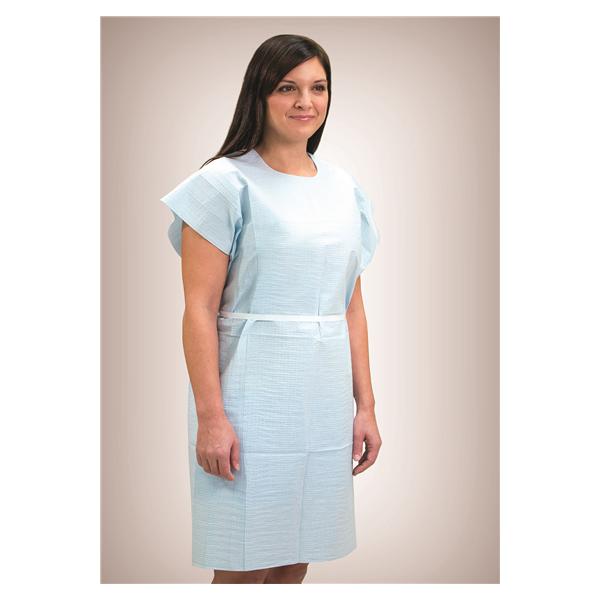 Gown Exam Fabri-Soft 30 in x 42 in Blue 50/Ca